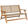 Banco de Jardín Beige 122x76x73.5 cm Madera Sólida de Acacia von , Gartenstühle - Ref: Foro24-367821, Preis: 124,07 €, Rabatt: %