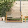 Banco de Jardín Beige 122x76x73.5 cm Madera Sólida de Acacia von , Gartenstühle - Ref: Foro24-367821, Preis: 124,07 €, Rabatt: %