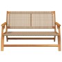 Banco de Jardín Beige 122x76x73.5 cm Madera Sólida de Acacia de , Sillas de jardín - Ref: Foro24-367821, Precio: 123,98 €