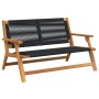 Banco de Jardín Negro 76x122x73 cm de Madera Maciza de Acacia von , Gartenstühle - Ref: Foro24-367823, Preis: 143,46 €, Rabat...