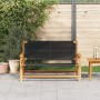 Banco de Jardín Negro 76x122x73 cm de Madera Maciza de Acacia von , Gartenstühle - Ref: Foro24-367823, Preis: 143,46 €, Rabat...