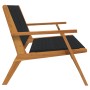 Banco de Jardín Negro 76x122x73 cm de Madera Maciza de Acacia von , Gartenstühle - Ref: Foro24-367823, Preis: 143,46 €, Rabat...