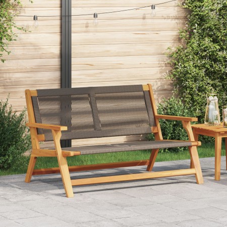 Banco de jardín Gris 76x122x73 cm Madera sólida de Acacia | Foro24.es | Tu tienda online para hogar, jardín y más Foro24.es