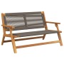 Banco de jardín Gris 76x122x73 cm Madera sólida de Acacia | Foro24.es | Tu tienda online para hogar, jardín y más Foro24.es
