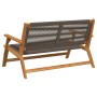 Banco de jardín Gris 76x122x73 cm Madera sólida de Acacia | Foro24.es | Tu tienda online para hogar, jardín y más Foro24.es