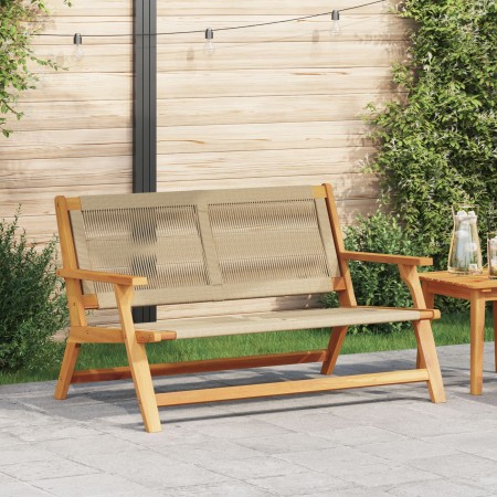 Banco de Jardín Beige 76x122x73 cm Madera Sólida de Acacia von , Gartenstühle - Ref: Foro24-367825, Preis: 143,58 €, Rabatt: %