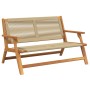 Banco de Jardín Beige 76x122x73 cm Madera Sólida de Acacia von , Gartenstühle - Ref: Foro24-367825, Preis: 143,58 €, Rabatt: %