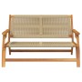 Banco de Jardín Beige 76x122x73 cm Madera Sólida de Acacia von , Gartenstühle - Ref: Foro24-367825, Preis: 143,58 €, Rabatt: %