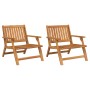 Sillas de Jardín 2 pcs 76x67x73.5 cm Madera Maciza de Acacia by , Garden tables - Ref: Foro24-367826, Price: 152,39 €, Discou...
