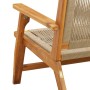 Banco de Jardín Beige 76x122x73 cm Madera Sólida de Acacia von , Gartenstühle - Ref: Foro24-367825, Preis: 143,58 €, Rabatt: %