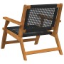 Sillas de Jardín 2 pcs Negras 76x67x73.5 cm de Madera Sólida de Acacia von , Gartenstühle - Ref: Foro24-367827, Preis: 165,10...