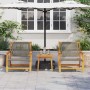 Sillas de Jardín 2 pcs Gris 76x67x73.5 cm Madera Maciza de Acacia von , Gartenstühle - Ref: Foro24-367828, Preis: 164,51 €, R...