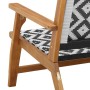 Sillas de Jardín 2 pcs Negro y Blanco 76x67x73 cm Madera Maciza de Acacia von , Gartenstühle - Ref: Foro24-367830, Preis: 180...