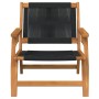 Sillas de jardín 2 pcs Negro 67x77x73 cm Madera maciza de Acacia by , Garden chairs - Ref: Foro24-367831, Price: 194,22 €, Di...