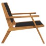 Sillas de jardín 2 pcs Negro 67x77x73 cm Madera maciza de Acacia by , Garden chairs - Ref: Foro24-367831, Price: 194,22 €, Di...