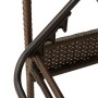 Tumbona con cojín Marrón 63x200x81 cm Poliéster Ratán | Foro24.es | Tu tienda online para hogar, jardín y más Foro24.es