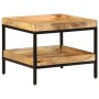 Mesa Auxiliar 55x55x45 cm Madera Maciza de Mango Rugosa | Foro24.es | Tu tienda online para hogar, jardín y más Foro24.es