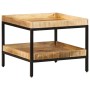 Mesa Auxiliar 55x55x45 cm Madera Maciza de Mango Rugosa | Foro24.es | Tu tienda online para hogar, jardín y más Foro24.es