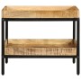 Mesa Auxiliar 55x55x45 cm Madera Maciza de Mango Rugosa | Foro24.es | Tu tienda online para hogar, jardín y más Foro24.es