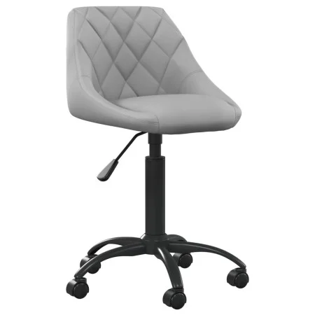Hellgrauer Bürostuhl aus Samt von vidaXL, Bürostühle - Ref: Foro24-3088846, Preis: 90,22 €, Rabatt: %