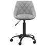 Hellgrauer Bürostuhl aus Samt von vidaXL, Bürostühle - Ref: Foro24-3088846, Preis: 91,90 €, Rabatt: %