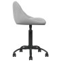 Silla de oficina de terciopelo gris claro de vidaXL, Sillas de oficina - Ref: Foro24-3088846, Precio: 91,81 €, Descuento: %