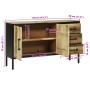 Aparador 110x30x70 cm de Madera Maciza de Mango de , Aparadores - Ref: Foro24-374097, Precio: 291,25 €, Descuento: %