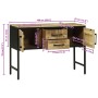 Aparador de madera maciza mango rugosa 100x35x70 cm | Foro24.es | Tu tienda online para hogar, jardín y más Foro24.es