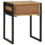 Mesita de noche madera maciza de acacia 40x35x50 cm | Foro24.es | Tu tienda online para hogar, jardín y más Foro24.es