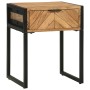 Mesita de noche madera maciza de acacia 40x35x50 cm | Foro24.es | Tu tienda online para hogar, jardín y más Foro24.es