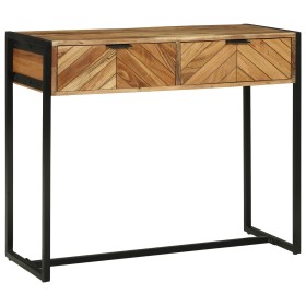 Mesa Consola 90x35x75 cm Madera Maciza Acacia