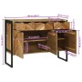 Aparador 100x30x75 cm Madera Maciza de Acacia | Foro24.es | Tu tienda online para hogar, jardín y más Foro24.es