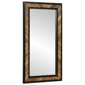 Espejo 90x2x50 cm de madera sólida de acacia