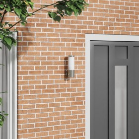 Luz de pared exterior de acero inoxidable plata