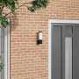 Luz de pared exterior  Acero inoxidable negro IP44 | Foro24.es | Tu tienda online para hogar, jardín y más Foro24.es