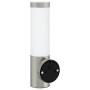 Luces de Pared para Exterior  con Sensor 2 unidades Acero Inoxidable Plata IP44 | Foro24.es | Tu tienda online para hogar, jardín y más Foro24.es