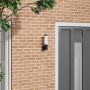 Luz de pared para exterior  con sensor acero inoxidable negro IP44 | Foro24.es | Tu tienda online para hogar, jardín y más Foro24.es
