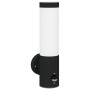Luz de pared para exterior  con sensor acero inoxidable negro IP44 | Foro24.es | Tu tienda online para hogar, jardín y más Foro24.es