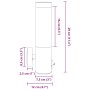 Luz de pared para exterior  con sensor acero inoxidable negro IP44 | Foro24.es | Tu tienda online para hogar, jardín y más Foro24.es