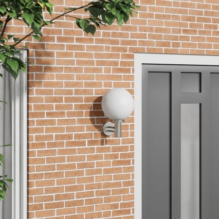 Luz de pared exterior de acero inoxidable plata IP44 | Foro24.es | Tu tienda online para hogar, jardín y más Foro24.es