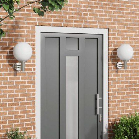Lámparas de Pared para Exterior 2 pcs Acero Inoxidable Plateado IP44 | Foro24.es | Tu tienda online para hogar, jardín y más Foro24.es
