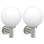 Lámparas de Pared para Exterior 2 pcs Acero Inoxidable Plateado IP44 | Foro24.es | Tu tienda online para hogar, jardín y más Foro24.es