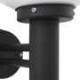Lámparas de pared exteriores 2 pcs Acero inoxidable negro IP44 | Foro24.es | Tu tienda online para hogar, jardín y más Foro24.es