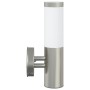 Luz de Pared Exterior 2 pcs Plata Acero Inoxidable IP44 | Foro24.es | Tu tienda online para hogar, jardín y más Foro24.es