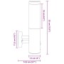 Aplique de Pared Exterior con Sensor Plateado Acero Inoxidable IP44 | Foro24.es | Tu tienda online para hogar, jardín y más Foro24.es
