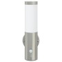 Luz de Pared Exterior con Sensor 2 pcs Acero Inoxidable Plateado IP44 | Foro24.es | Tu tienda online para hogar, jardín y más Foro24.es