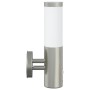 Luz de Pared Exterior con Sensor 2 pcs Acero Inoxidable Plateado IP44 | Foro24.es | Tu tienda online para hogar, jardín y más Foro24.es