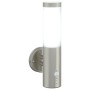 Luz de Pared Exterior con Sensor 2 pcs Acero Inoxidable Plateado IP44 | Foro24.es | Tu tienda online para hogar, jardín y más Foro24.es
