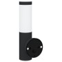 Luz de pared exterior con sensor 2 pcs Acero Inoxidable Negro IP44 | Foro24.es | Tu tienda online para hogar, jardín y más Foro24.es