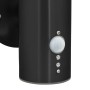 Luz de pared exterior con sensor 2 pcs Acero Inoxidable Negro IP44 | Foro24.es | Tu tienda online para hogar, jardín y más Foro24.es